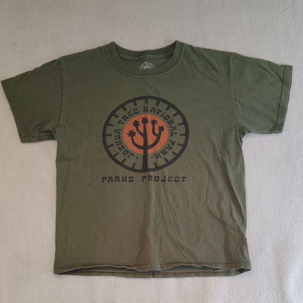 Joshua Tree Parks Project T-Shirt Size Youth Medium Green‎ Graphic Tee